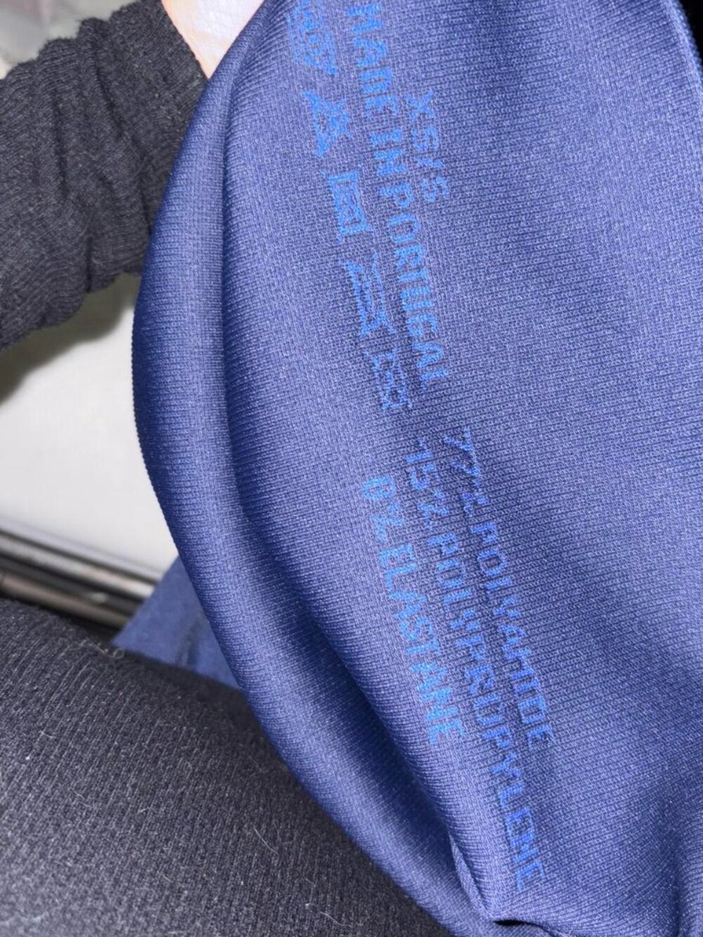Women's Black and Navy Leggings - Picture 3 of 6